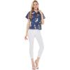 imageMatchable Family Hawaiian Luau Men Women Girl Boy Clothes in Christmas Santa in Hawaii NavyWomen Shirt