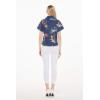 imageMatchable Family Hawaiian Luau Men Women Girl Boy Clothes in Christmas Santa in Hawaii NavyWomen Shirt