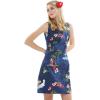 imageMatchable Family Hawaiian Luau Men Women Girl Boy Clothes in Christmas Santa in Hawaii NavyWomen Tank