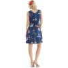 imageMatchable Family Hawaiian Luau Men Women Girl Boy Clothes in Christmas Santa in Hawaii NavyWomen Tank