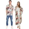 imageMatchable Couple Hawaiian Luau Shirt or Maxi Kimono in Sunset NeonWomen Sunset Neon