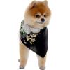 imageHawaiian Matching Pattern Dog Bandana in Pineapple Garden Navy Size LargeBandana in Pineapple Garden Black