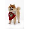 imageHawaiian Matching Pattern Dog Bandana in Pineapple Garden Navy Size LargeBandana in Pineapple Garden Burgundy