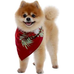 imageHawaiian Matching Pattern Dog Bandana in Pineapple Garden Navy Size LargeBandana in Pineapple Garden Burgundy