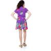 imageGirl Hawaiian Short Sleeve Shirt Dress with Tie in Pretty Tropical OrangePretty Tropical Purple