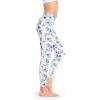 imageHawaii Hangover Womens Tropical Print Performance Yoga Excercise Full Ankle Length Legging in Side Flamingo Floral in BlackDay Dream Bloom