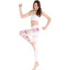 imageHawaii Hangover Womens Tropical Print Performance Yoga Excercise Full Ankle Length Legging in Side Flamingo Floral in WhiteSide Flamingo Floral in White