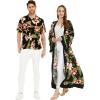 imageMatchable Couple Hawaiian Luau Shirt or Maxi Kimono in Rafelsia BlackMen Rafelsia Black