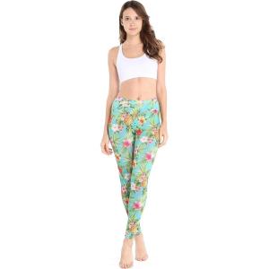 imageHawaii Hangover Womens Tropical Print Performance Yoga Excercise Full Ankle Length Legging in Pineapple ParadisePineapple Paradise