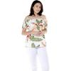 imageWomens Hawaiian OffShoulder Ruffle Muumuu Top in RafelsiaCream Rafelsia