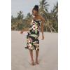 imageMatchable Couple Hawaiian Luau Shirt or Mermaid Ruffle Dress in Black RafelsiaMen Black Rafelsia