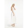 imageHawaii Hangover Beach Chiffon Maxi Dress Cover up Backless Halter in White