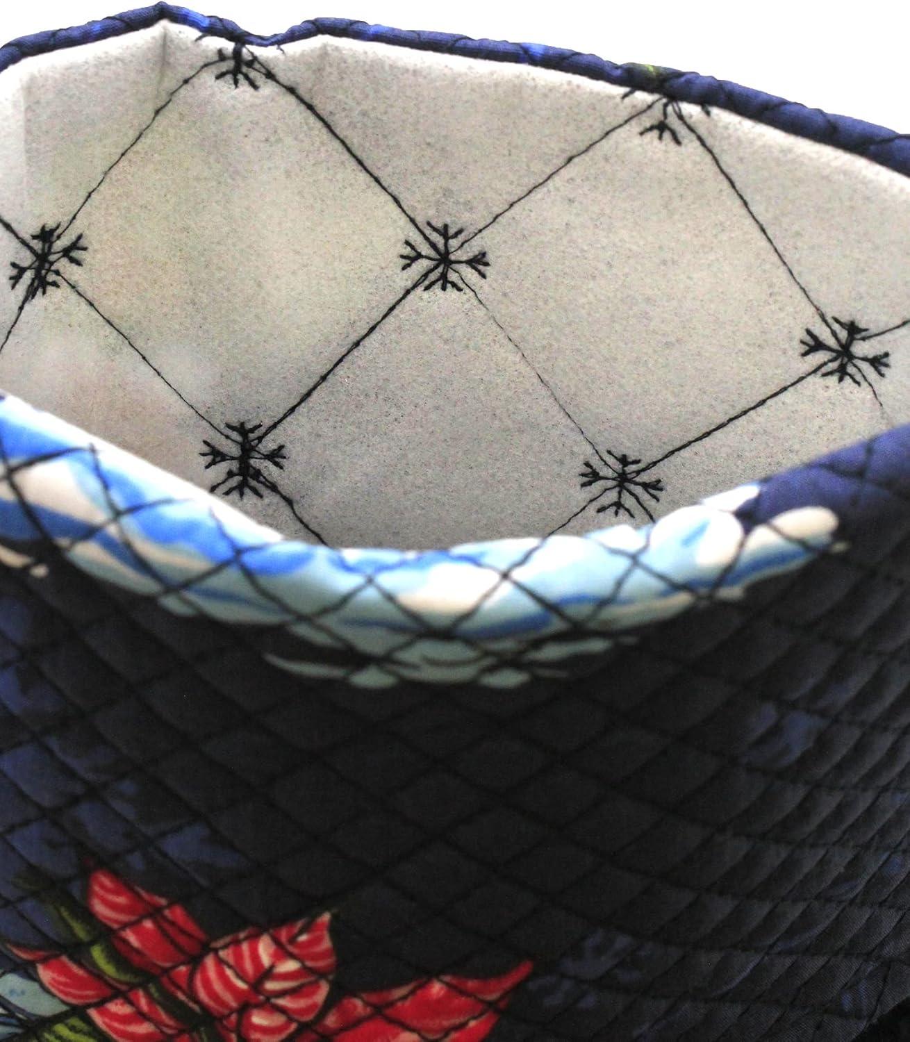 imageSnow Flake Quilted Cotton Christmas Stockings in Santa in Hawaii RedNavy Santa in Hawaii