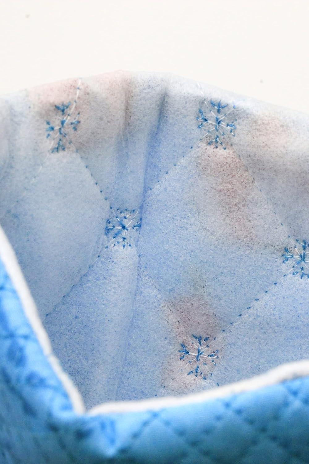 imageSnow Flake Quilted Cotton Christmas Stockings in Santa in Hawaii RedTurquoise Santa in Hawaii