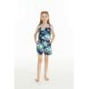imageMatchable Family Hawaiian Luau Men Women Girl Boy Clothes in Orchid Breeze NavyGirl Romper