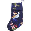 imageSnow Flake Quilted Cotton Christmas Stockings in Santa in Hawaii RedNavy Santa in Hawaii
