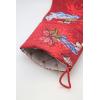 imageSnow Flake Quilted Cotton Christmas Stockings in Santa in Hawaii RedRed Santa in Hawaii