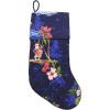 imageSnow Flake Quilted Cotton Christmas Stockings in Santa in Hawaii RedNavy Santa in Hawaii