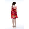 imageGirl Elastic Strap Empire Waist Dress in Sunset and DolphinSunset and Dolphin  Red