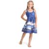 imageGirl Hawaiian Classic Empire Dress with Elastic Strap in Diamond Head Palms BeachDiamond Head Palms Beach in Navy