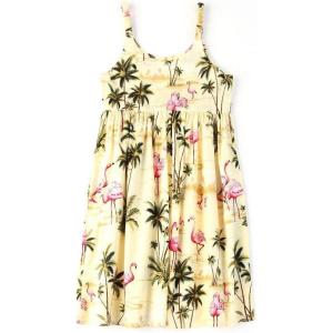 imageMade in Hawaii Luau Elastic Strap Dress in Flamingo CreamFlamingo Cream