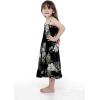 imageGirl Hawaiian Elastic Top Strap Dress in Pineapple Garden BlackPineapple Garden Black