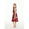 imageGirl Hawaiian Elastic Top Strap Dress in Pineapple Garden BlackPineapple Garden Burgundy