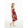 imageGirl Hawaiian Elastic Top Strap Dress in Pineapple Garden BlackPineapple Garden Burgundy
