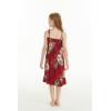imageGirl Hawaiian Elastic Top Strap Dress in Pineapple Garden BlackPineapple Garden Burgundy