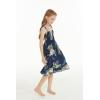 imageGirl Hawaiian Elastic Top Strap Dress in Pineapple Garden BlackPineapple Garden Navy