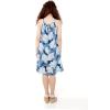 imageGirl Hawaiian Round Neck Dress in Pacific PalmPacific Palm Navy