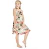 imageGirl Hawaiian Round Neck Dress in SunsetNeon Sunset