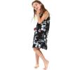 imageGirl Hawaiian Round Neck Dress in Wispy CereusMidnight Bloom