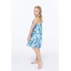 imageGirl Hawaiian Round Neck Dress in Wispy CereusSimply Blue Leaf