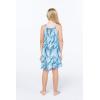 imageGirl Hawaiian Round Neck Dress in Wispy CereusSimply Blue Leaf