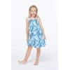 imageGirl Hawaiian Round Neck Dress in Wispy CereusSimply Blue Leaf