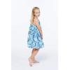 imageGirl Hawaiian Round Neck Dress in Wispy CereusSimply Blue Leaf