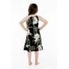 imageGirl Hawaiian Round Neck Dress in Wispy CereusWispy Cereus Black