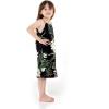 imageGirl Hawaiian Round Neck Dress in Wispy CereusWispy Cereus Black