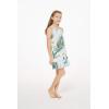 imageGirl Hawaiian Round Neck Dress in Wispy CereusWispy Cereus Light Blue
