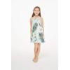 imageGirl Hawaiian Round Neck Dress in Wispy CereusWispy Cereus Light Blue