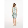 imageGirl Hawaiian Round Neck Dress in Wispy CereusWispy Cereus Light Blue