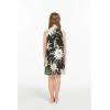 imageGirl Hawaiian Round Neck with Ruffle Dress in Wispy CereusWispy Cereus Black