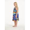 imageGirl Round Neck Tunic Hawaiian Luau Dress in Blue SunsetBlue Sunset