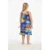 imageGirl Round Neck Tunic Hawaiian Luau Dress in Blue SunsetBlue Sunset