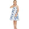 imageGirl Hawaiian Round Neck Dress in Wispy CereusDay Dream Bloom