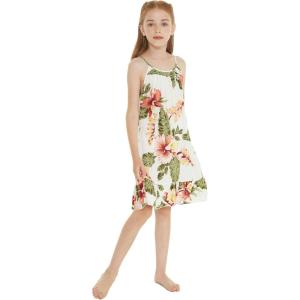 imageGirl Hawaiian Round Neck Dress in RafelsiaRafelsia Cream