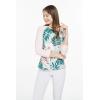 imageHawaii Hangover Womens Hawaiian Stretchy 34 Sleeve Crew Neck Shirt in Mint ForestMint Forest