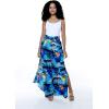 imageLady High Slit Wide Leg Pants in Tropical SunsetSunset Blue