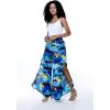 imageLady High Slit Wide Leg Pants in Tropical SunsetSunset Blue